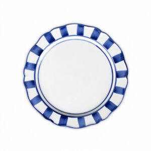 Riviera blue dessert plate