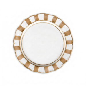 Riviera brown dessert plate