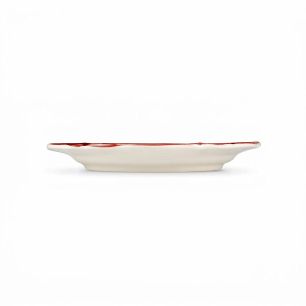 Riviera red dessert plate