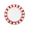 Riviera red dessert plate