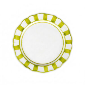 Riviera green dessert plate