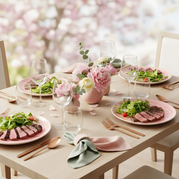 piatto-liscio-mono-rosa-ambientata-3 Pink plate