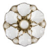 Gold oyster serving dish