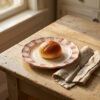 Riviera pink bread plate