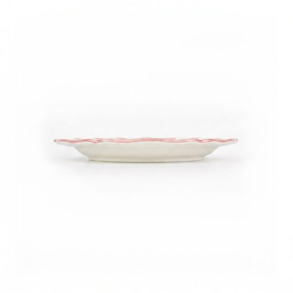 Riviera pink bread plate