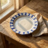 Riviera blue dinner plate