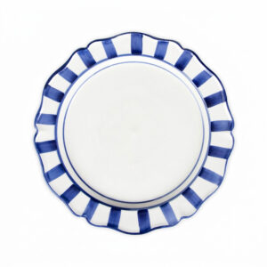 Riviera blue dinner plate