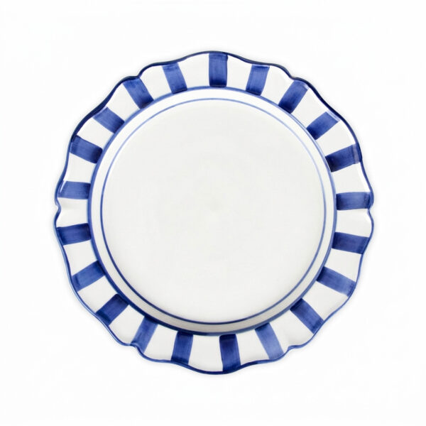 Riviera blue dinner plate