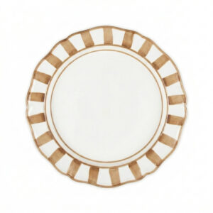Riviera brown dinner plate