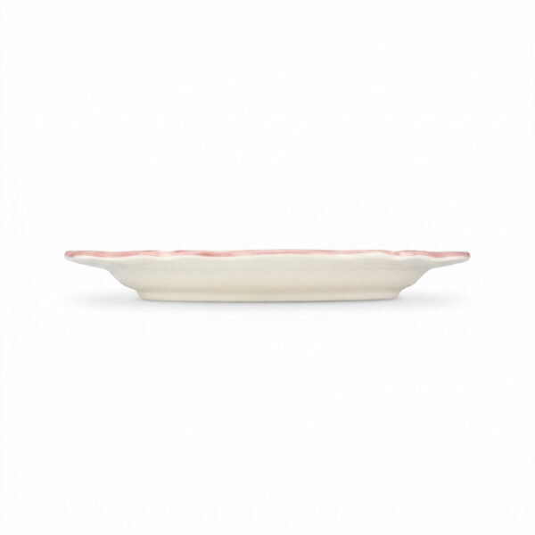 Riviera pink dinner plate