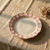 Riviera pink dinner plate