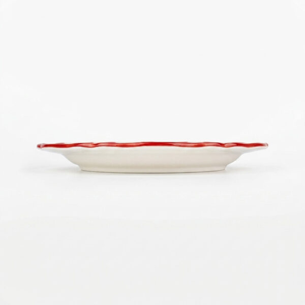Riviera red dinner plate