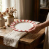 Riviera red dinner plate