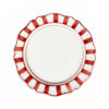 Riviera red dinner plate