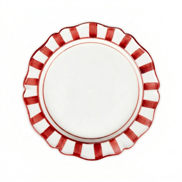 Riviera red dinner plate