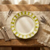 Riviera green dinner plate