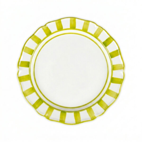 Riviera green dinner plate