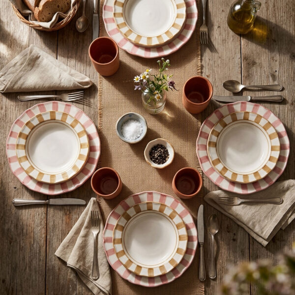 Riviera brown soup plate