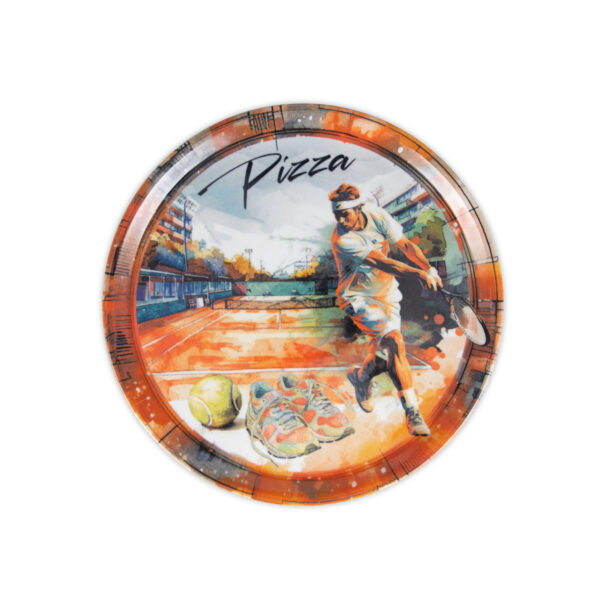 Sport pizza plate set