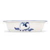 Serving tray with lemons and blue damask