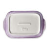 pirofila-limoni-lavanda-sotto Serving tray with lemons and lavender