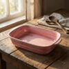Pink serving tray
