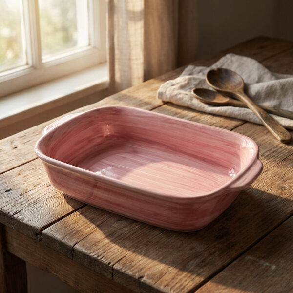 Pink serving tray