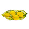 Ceramic spoon holder decorated with relief lemons