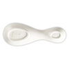 Ceramic spoon holder decorated lemons damask blue