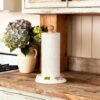 Kitchen roll holder with hydrangeas