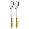 Salad set with yellow daisies