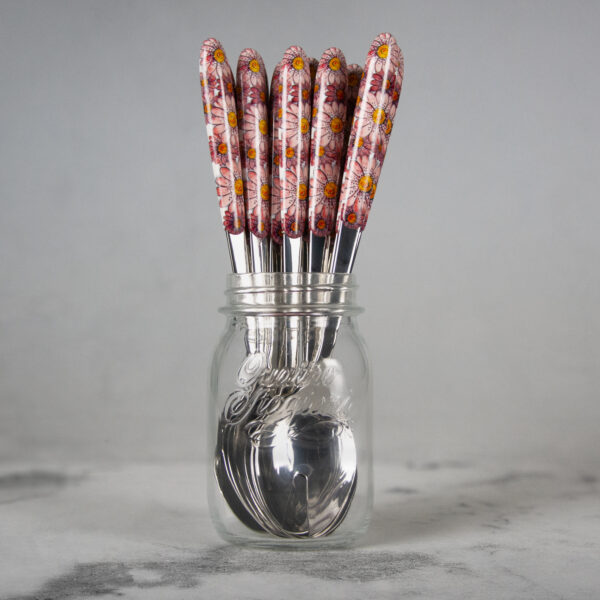 set-insalata-margherite-rose-vaso Salad set with pink daisies