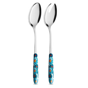 Salad set with Tiffany daisies