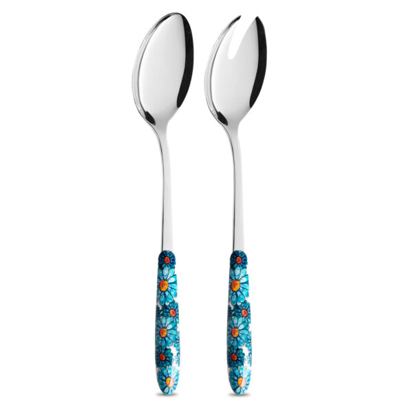 Salad set with Tiffany daisies