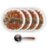 set-piatti-completo-pizzaiolo-rotella Pizza chef plate set with wheel