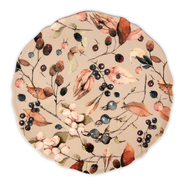 Autumn beige charger plate