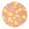 Pink Citrus charger plate