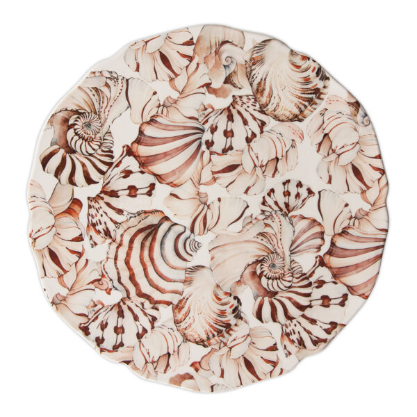 Seashells charger plate