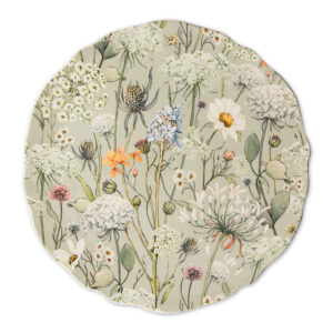 Wildflowers charger plate
