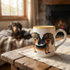 Mug with Dachshund