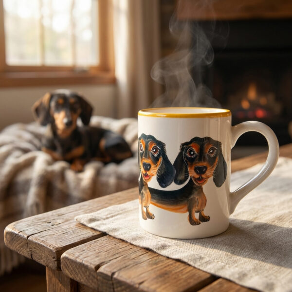 Mug with Dachshund