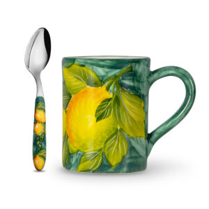 tazza-e-cucchiaino-Limoni-ramina-ok Mug and teaspoon with Lemons