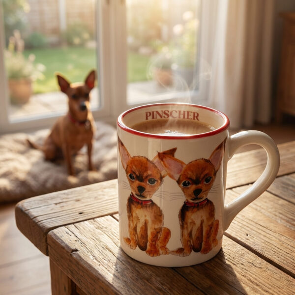 Mug with Pinscher Mug with Pinscher