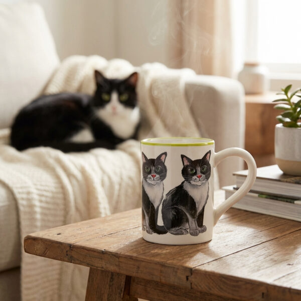 Mug with Tuxedo cat Mug with Tuxedo cat