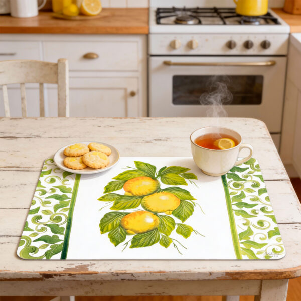 tovaglietta-damascato-verde-ambientata-ok Placemat with lemons green damask