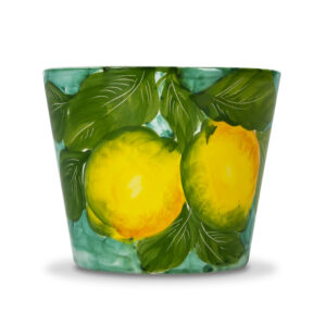 Pot with lemons