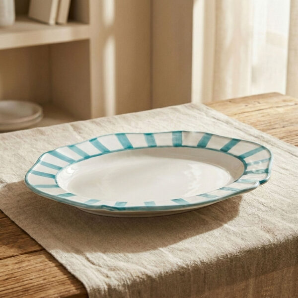 Riviera light blue serving tray