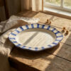 Riviera blue serving tray