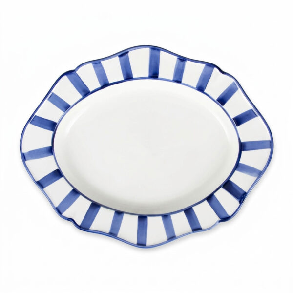 Riviera blue serving tray