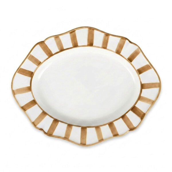 Riviera brown serving tray